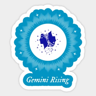 Gemini Rising Astrology Chart Zodiac Sign Ascendant Sticker